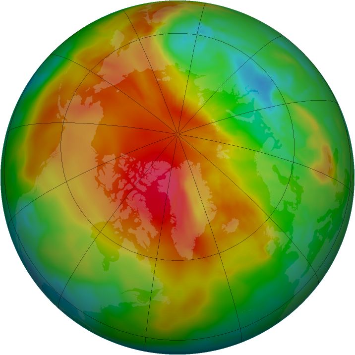 Arctic ozone map for 11 April 2011